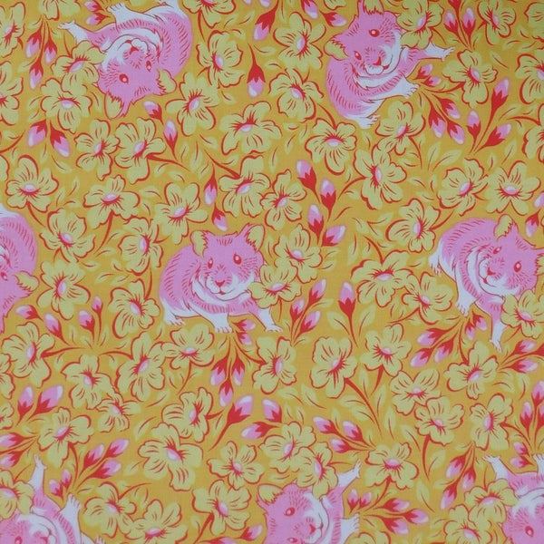 Quilting Patchwork Fabric Tula Pink Besties Chubby Cheeks 50x55cm FQ Carousel 4