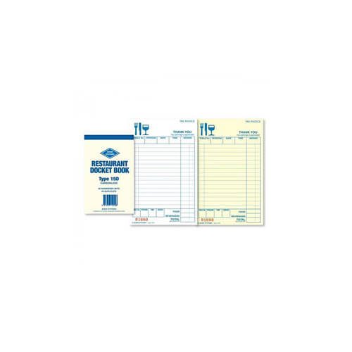 Zions Carbonless Triplicate Restaurant Docket Book Carousel 4