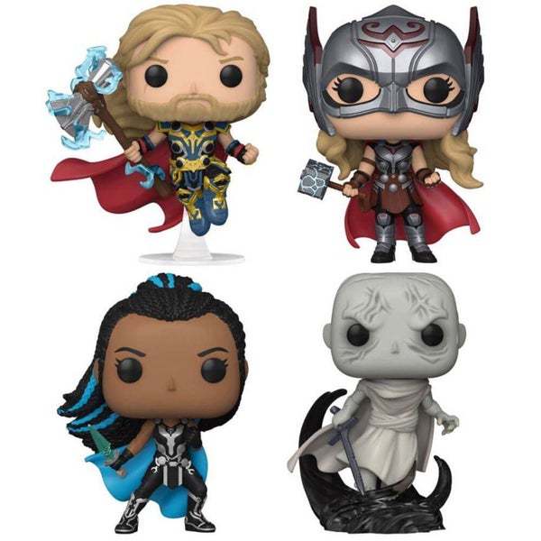 Thor 4 Thor, Mighty Thor, Valkyrie & Gorr US Exc. Pop! 4pk Carousel 1