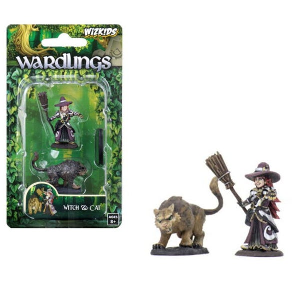 Wardlings Girl Witch & Witch's Cat Pre-Painted Minis Carousel 1