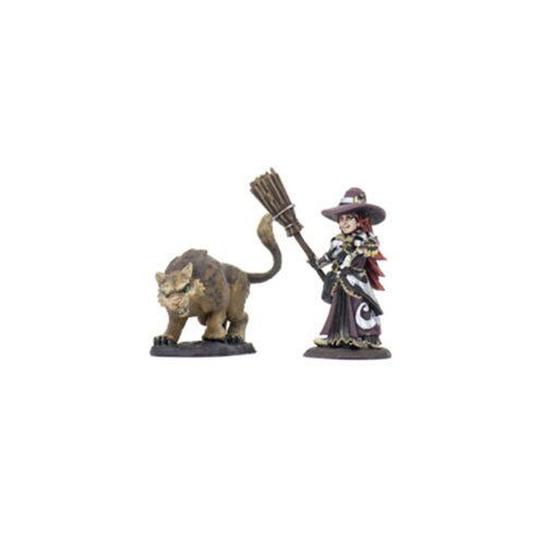 Wardlings Girl Witch & Witch's Cat Pre-Painted Minis Carousel 2