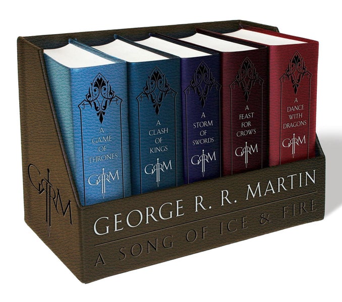 George R. R. Martin's A Game of Thrones Leather-Cloth Boxed Set (Song of Ice and Carousel 1