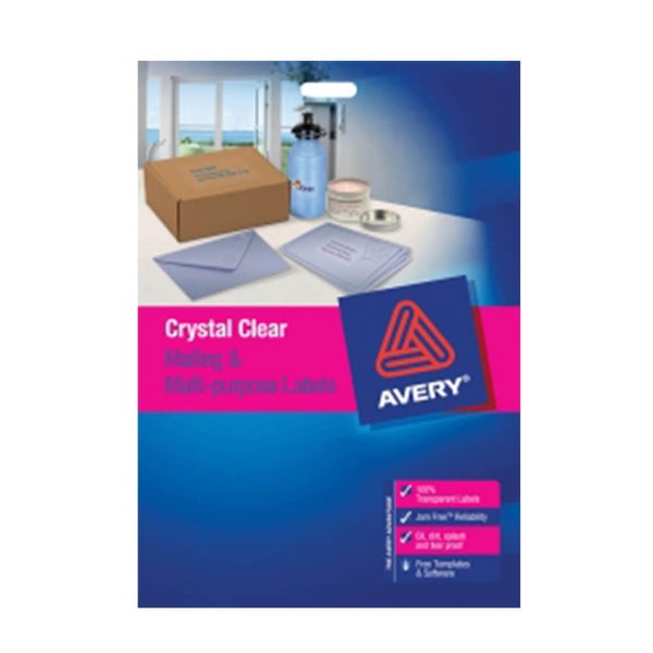 Avery Clear Laser Label (Pack of 25) Carousel 1