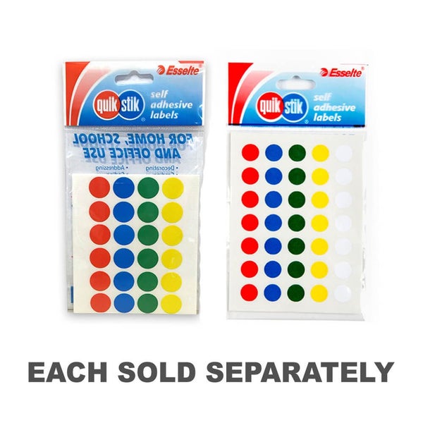 Quik Stik Multi Dot Label (Pack of 10) Carousel 2