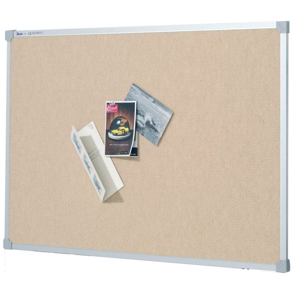 Quartet Aluminium Frame Fabric Bulletin Board 900 x 1200mm Carousel 1