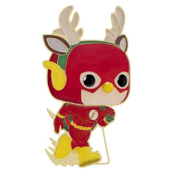 DC Flash Holiday 4" Pop! Enamel Pin Carousel 1