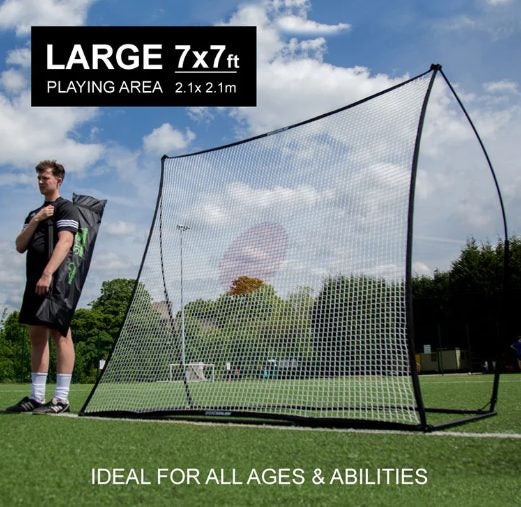 QuickPlay Spot 7ft x 7ft Rebounder - popular for football training Carousel 7