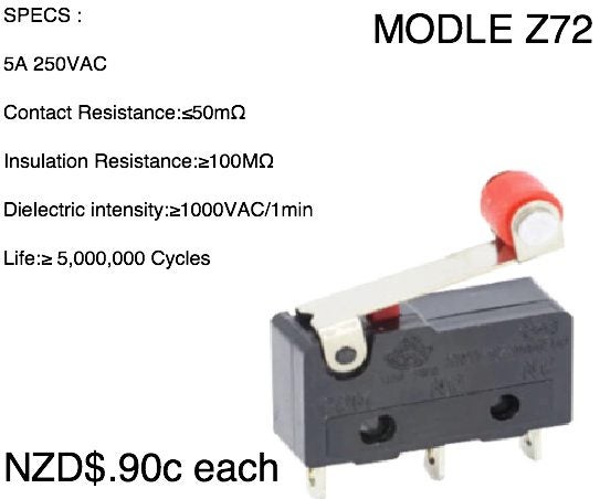Z72) Arcade machine Mini MICROSWITCHES /microswitch / micro switch/ limit switch Carousel 7