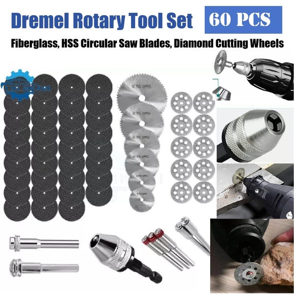 60Pcs Cutting Wheel Set Rotary Tool Diamond Saw Blades *Over Stocked* Carousel 1