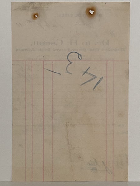 ANTIQUE INVOICE: H. Escott, Dunedin - Picture Framers 1911 (113yo) Carousel 3