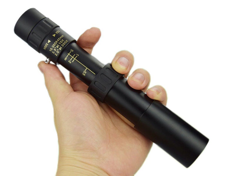 300X Magnification HD Monocular Telescope with Phone Mount Adapter and Tripod Carousel 3
