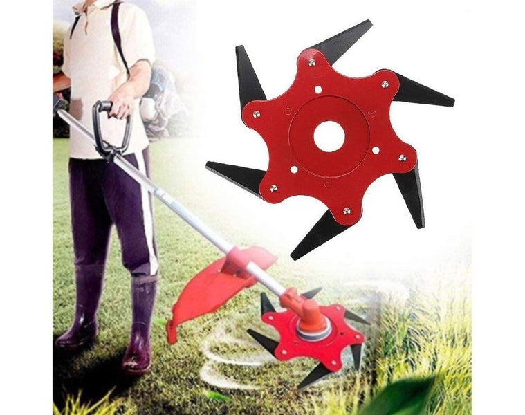 6 Blade Trimmer Head Weed Eater Blade Brush cutter Blade Carousel 2