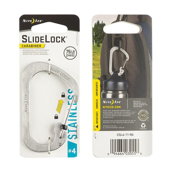 NITE IZE SlideLock® Carabiner Stainless Steel #4 Carousel 1