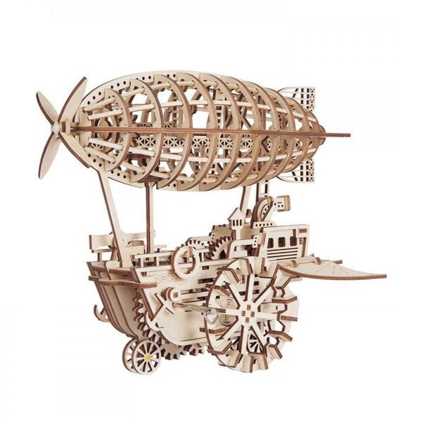 Robotime Mechanical Gears 3D Wooden Puzzle Carousel 1