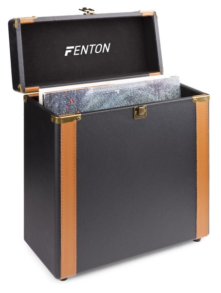 Vinyl Record Case - Black/Bronze Carousel 1