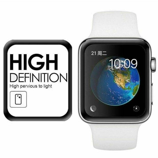 For Apple Watch 6 5 4 3 2 44 & 40 mm Curved Tempered Glass FULL Screen Protector Carousel 1