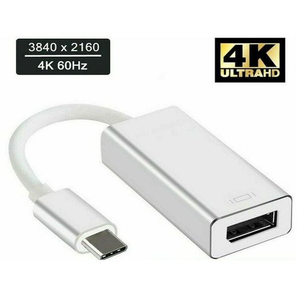 USB C USB 3.1 Type C to DisplayPort DP 4K Video Adapter Converter Cable 16cm Carousel 1