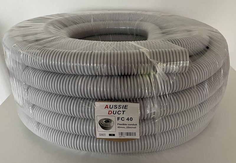 Aussie Duct 40mm Electrical Flexible Conduit (25m) - NEW Carousel 1