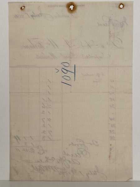 ANTIQUE INVOICE: A & J McFarlane, Dunedin - Importers & Merchants 1895 (128 yo) Carousel 3