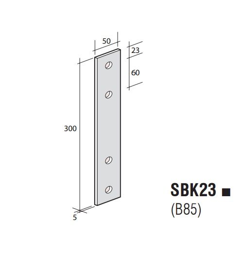Stainless Steel Flat Strap SBK23/S Carousel 1