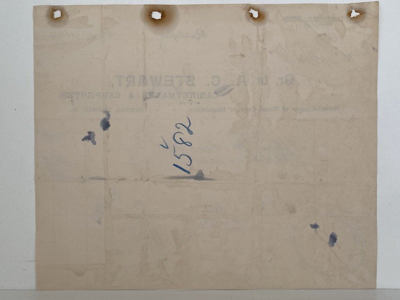 ANTIQUE INVOICE: A.C. Stewart, Raglan – Cabinetmaker & Upholsterer 1899 Carousel 3