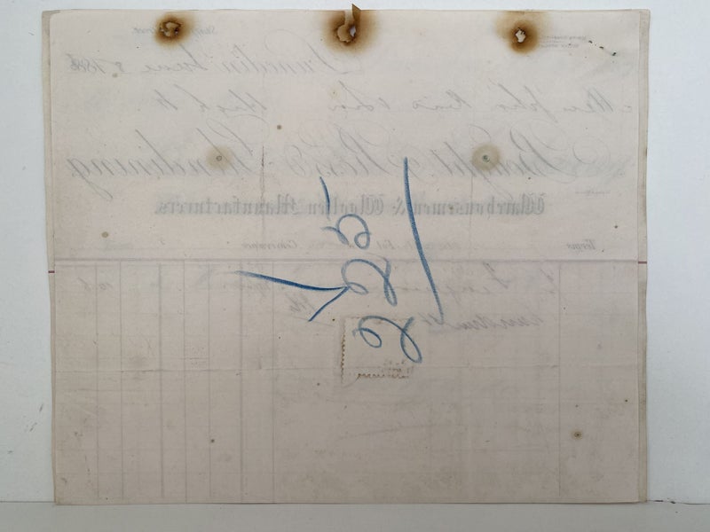 ANTIQUE INVOICE: Ross Glendining Ltd, Dunedin - Warehousemen & Woolens 1886 Carousel 3