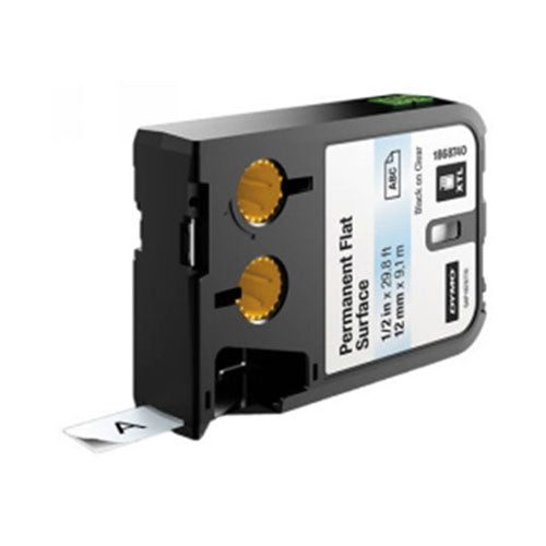 Dymo XTL Black on Clear Label Tape 12mm Carousel 4