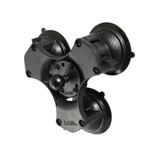 RAM Suction Cup Base - Triple Cup with 1" Ball (B Series) Carousel 1