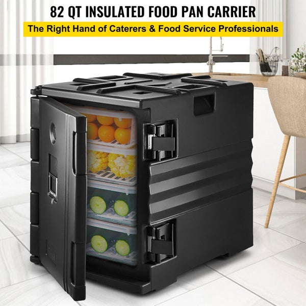 New 90L Insulated Food Pan Carrier Front Load Warmer Catering Box Stackable Carousel 2