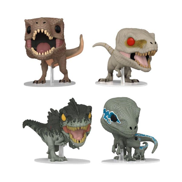 Jurassic World 3 US Exclusive Pop! 4-Pack Carousel 1