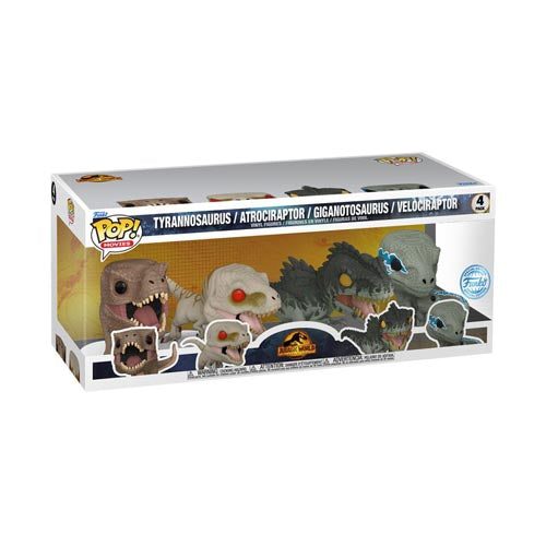 Jurassic World 3 US Exclusive Pop! 4-Pack Carousel 2