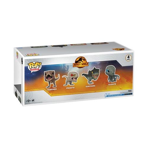 Jurassic World 3 US Exclusive Pop! 4-Pack Carousel 3