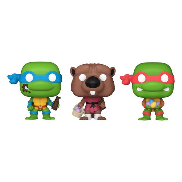 TMNT Splinter, Leonardo & Raphael Carrot Pocket Pop! 3pk Carousel 1
