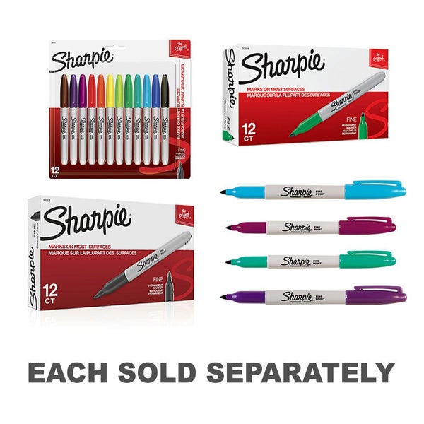 Sharpie Permanent Marker Fine 12pk Carousel 2