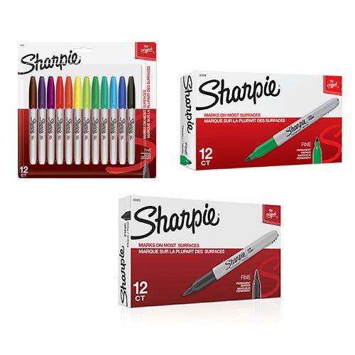 Sharpie Permanent Marker Fine 12pk Carousel 4