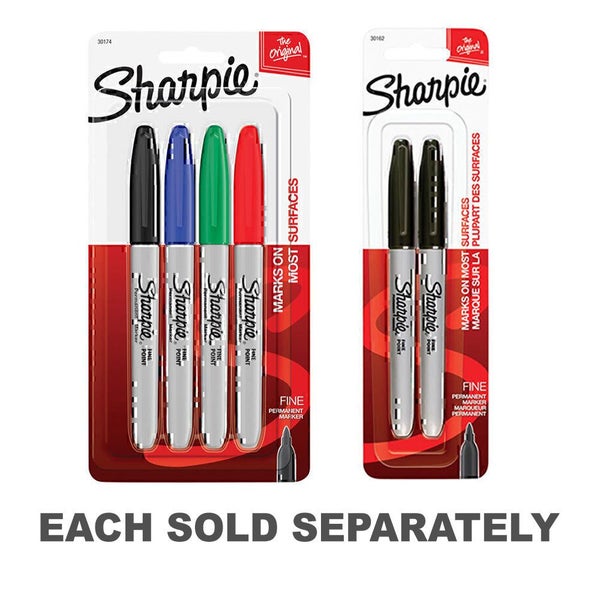 Sharpie Permanent Marker Fine 2pk (Box of 6) Carousel 2