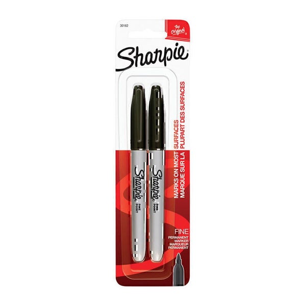 Sharpie Permanent Marker Fine 2pk (Box of 6) Carousel 1