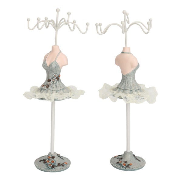 necklace princess dress stand Earrings Necklace Princess Dress Stand Display Carousel 4