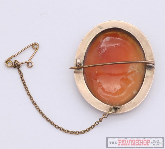 9ct Yellow Gold Cameo Brooch Carousel 2