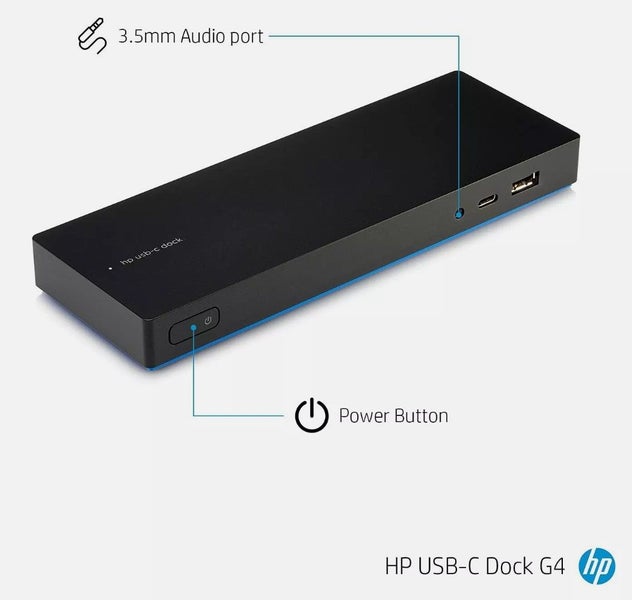 *Used* HP USB-C Dock G4 Docking Station HDMI DisplayPort L13899-001 90W adapter Carousel 2