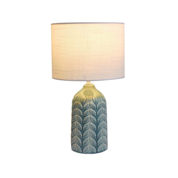 Bloom Ceramic Table Lamp - Blue Carousel 1