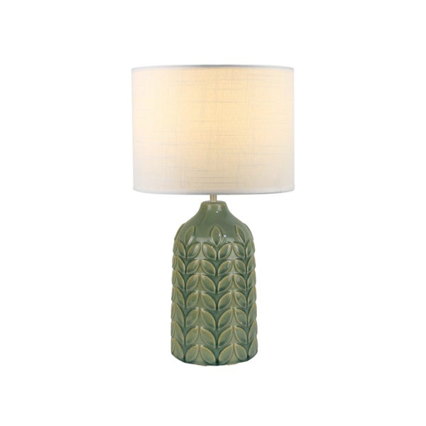 Bloom Ceramic Table Lamp - Green Carousel 1