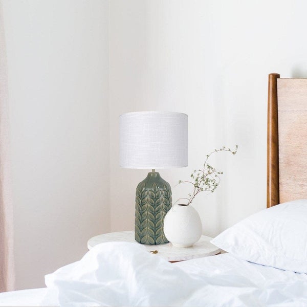 Bloom Ceramic Table Lamp - Green Carousel 2