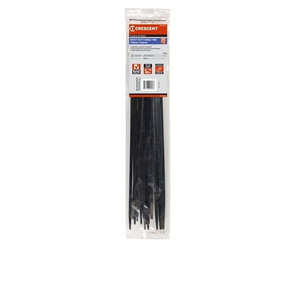 Crescent Heavy Duty Cable Ties 710 x 9mm (25 Pack) Carousel 1