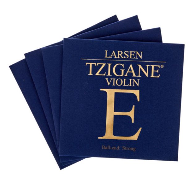 Larsen Tzigane 4/4 Violin String Set - Medium Gauge with Ball-end E Carousel 1