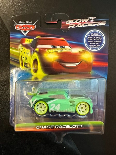 2023 DISNEY CARS GLOW RACERS CHASE RACELOTT Glow In The Dark Carousel 1