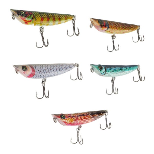 hard bait 5PCS Fishing Lure Set Plastic Metal Lifelike Swimbait Hard Fishing Carousel 2