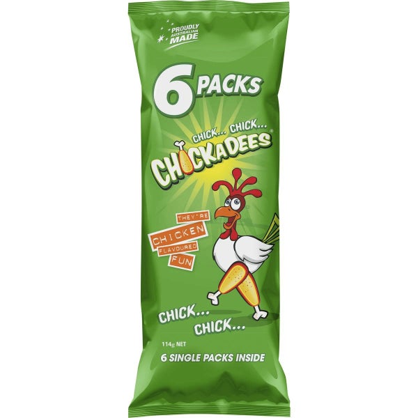 Chickadees Chicken Flavoured Chips Snacks Multi Pack 6 Packs Carousel 1