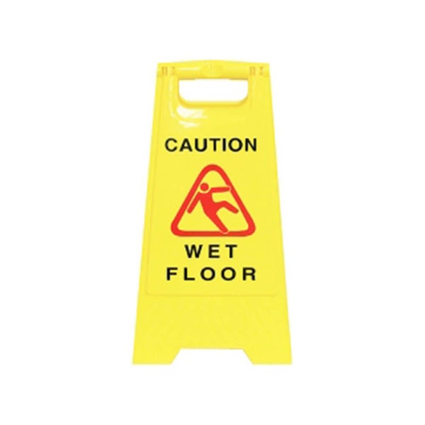 Cleanlink Wet Floor Safety Sign 32x31x65cm (Yellow) Carousel 1