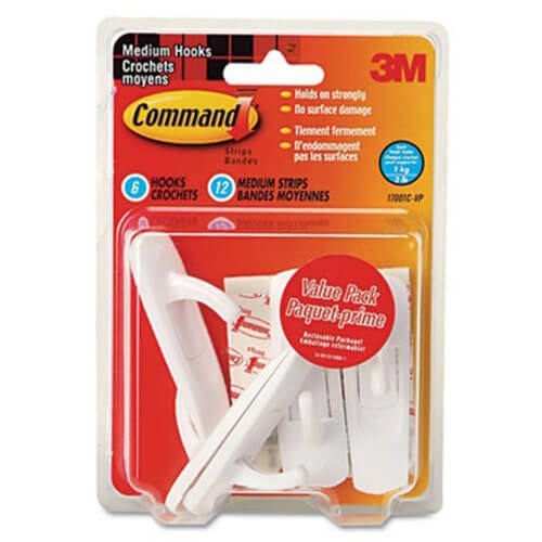 Command Value Pack Hooks (6 Hooks/12 Strips) Carousel 4